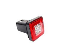 Couvercle D'attelage De Remorque avec Feu De Recul De Secours Feux De Voiture Couvercle De Récepteur D'attelage Camion SUV Remorque Lumière Prise 4 Voies Feux Arrière Feux Voiture(Red Lens)