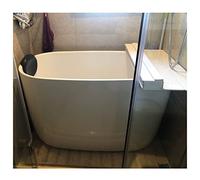 Couvercle de Baignoire Pliable avec Plateau de Bain et Couvercle en Plastique Anti-poussière, Isolant pour Douche et Baignoire, idéal pour la détente et la décoration de la Salle d