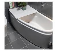 Couvercle de Baignoire Pliable en PVC Anti-poussière, Universel, pour baignoires de Taille Standard. Plateau de Bain pour Une expérience de détente et de Spa.