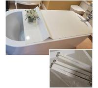 Couvercle de Baignoire Pliable et Isolant - Couvercle de Spa en PVC avec bonde 170x75cm, Plateau de Bain pour la détente et Le Confort. Accessoires de Spa Parfaits pour Une utilisa