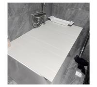 Couvercle de baignoire pliable multifonction en grain de bois pour une relaxation parfaite 0,6 cm d'épaisseur (70 x 135 x 0,6 cm)