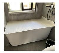 Couvercle de baignoire pliable multifonction et isolé contre la poussière (70 x 105 x 0,6 cm) - Idéal pour les accessoires de bain et toutes les tailles de baignoire