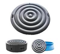Couvercle de Bain à Remous, 135CM Couverture De Spa Gonflable avec Poignée, Couverture De Spa pour Bain À Remous, Économie D'Énergie, Universel et Pratique pour Spa (Noir, Rond-135CM)