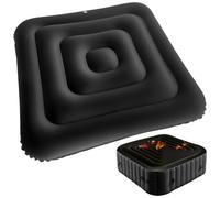 Couvercle de Bain à remous carré, Couvercle de Baignoire Gonflable, 53 couvercles Spa carrés en PVC, à l'épreuve du Vent et étanche pour la Cour, la terrasse, Le Patio et la Relaxation e