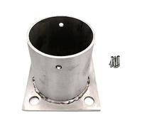 Couvercle de base de poteau en acier inoxydable, bride d'ancrage pour une installation sécurisée de balustrade sur véranda, balcon, jardin