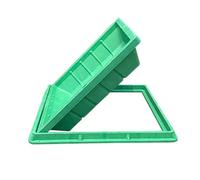 Couvercle de Bassin d'égout Invisible en résine Composite, couvercles de Drain Invisibles for l'extérieur for pelouse, puisard divisé et Couvercle de Bassin d'égout(Square 50 * 50CM/19.7 * 19.7IN)