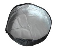 Couvercle de batterie 55 gallons - Tonneau d'eau en tissu Oxford à cordon de serrage | Rangement universel multifonctionnel de protection pour terrasse pelouse arrière-cour