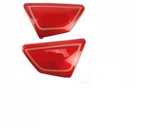 Couvercle de Batterie Convient pour Suzuki GN125 GN 125 rouge noir 1 paire de couvercles latéraux batterie moto, panneaux couverture cadre Carénage Latéral Batterie(Red)