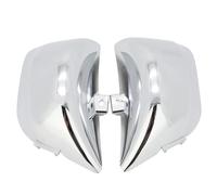 Couvercle de Batterie Couvercle de batterie carénage côté gauche droit pour moto Yamaha Virago 400 535 XV400 XV535 1987-2023 2017-2022 Carénage Latéral Batterie(Chrome)