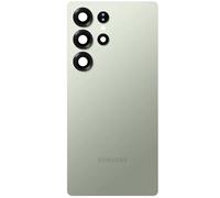 Couvercle de Batterie d'origine pour Samsung Galaxy S25 Ultra S938B Titane Vert avec Bandes adhésives et Verre d'appareil Photo prémontés en Usine