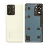 Couvercle de batterie DP pour Xiaomi Mi 11T/T Pro avec lentille de caméra et logo OEM (blanc)