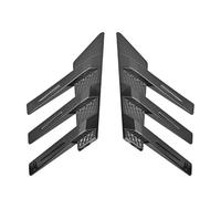 Couvercle De Becquet Latéral Becquet Latéral Pare-brise Arrière Voiture Universel 2 Pièces Garniture D'aile Évents Latéraux Décoration Persiennes Fenêtre(Gloss Black)