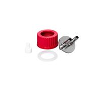 Couvercle de biberon à vis en acier inoxydable GL45 avec tuyau d'aération - Ensemble complet d'accessoires d'alimentation(L-2 Pipes)