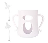 Couvercle de biberon, poignée de biberon - Protecteur de bouteille de lait en silicone,Couvercles de bouteille de remplacement de qualité alimentaire, manchon de de voyage Anti-casse avec be