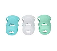 Couvercle de Biberon Réutilisable en Silicone de qualité Alimentaire, Manchon de Bouteille en Verre Anti-rayures de 240ml avec Protecteur D'isolation des Cheveux (Blanc + vert