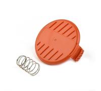 Couvercle de bobine avec ressort pour débroussailleuse Blackdecker Gh400 Gl4525 Stc1815 Remplace 385022 à 03 Capuchon ABS durable Aucun outil nécessaire Assemblage simple