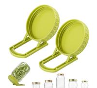 Couvercle de bocal à | Embout de germination pour | Embout en verre à multifonction avec support pour brocoli, alfalfa, haricots de jardin