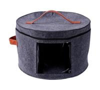 Couvercle de boîte à chapeau rond - Boîtes à chapeaux de voyage rondes pliables | Organiseur de chapeau anti-poussière | Organisateur décoratif de placard | Boîtes à chapeaux extra larges pour femmes