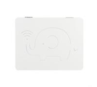 Couvercle de boîte à fusibles décoratif à rabat - Panneau en bois PP blanc - 34 x 24 cm - Pour rangement ultra fin et multifonction - Décoration d'intérieur (D)