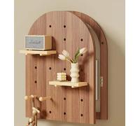 Couvercle de boîte à fusibles décoratif - Couvercle de boîte de compteur électrique en bois avec crochet et étagère pour mur - Couvercle décoratif pour boîte de disjoncteur