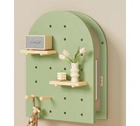 Couvercle de boîte à fusibles décoratif - Couvercle de boîte de compteur électrique en bois avec crochet et étagère pour mur - Couvercle décoratif pour boîte de disjoncteur