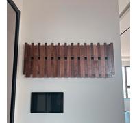Couvercle de boîte à fusibles, panneau électrique en bois pour boîte de disjoncteur, décoration d'intérieur avec crochet pour accrocher vêtements, chapeaux et sacs