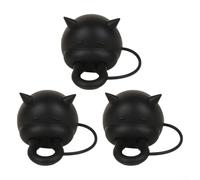 Couvercle de boîte à lait de vache avec bouchon de bouteille de lait en silicone innovant pour verser sous contrôle des éclaboussures sur plusieurs paquets de lait et de soja populaires (noir)