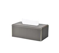 Couvercle de boîte à mouchoirs Boîte à mouchoirs en Cuir de Luxe léger, Table Basse Salon, Distributeur Serviettes rectangulaire créatif for Le Visage(Dark Gray)