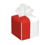 Couvercle de boîte à mouchoirs carré aux Couleurs du Drapeau National, Porte-boîte à mouchoirs cubique, boîte à mouchoirs de Table