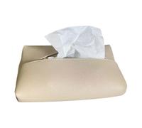 Couvercle de boîte à mouchoirs en cuir rectangulaire, support élégant, décoration for salle bain, cuisine, chambre coucher, bureau, hôtel, restaurant, comptoir, table nuit, voiture(Off-white)
