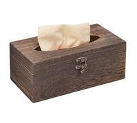 Couvercle de boîte à mouchoirs rectangulaire 8.66x4.53x3.54, Couvercle de Support boîte à mouchoirs Multifonctionnel en Bois décoratif Naturel pour Table Salle Bain