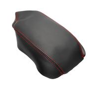Couvercle De Boîte D'accoudoir Commande Centrale Intérieure En Cuir Microfibre, Garniture Protection Pour F30 Série 3 2013 - 2018 Aménagements intérieurs(LHD Black with red)