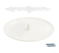 Couvercle de boîte de jonction de plafond blanc pour luminaires de 8,9 cm et 12,7 cm, plaque lumineuse encastrée à peindre avec vis, capuchon électrique résistant aux rayures (1 pièce par paquet)