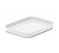 Couvercle de boîte de rangement - Compact S - Blanc - Plastique - 19,5×14,5×2,5 cm