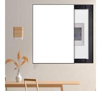 Couvercle de boîte électrique décoratif mural pour interrupteurs et disjoncteurs - Design vertical - Protection de boîte à fusibles d'intérieur - Panneau élégant pour décoration d'intérieur