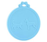 Couvercle de boîte en silicone pour animal domestique - 9 x 10,2 cm - 30 g - Réutilisable - Extensible - Pour conserver la fraîcheur - Accessoire de cuisine - Dispositif de protection domestique O