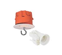 Couvercle de boîtier D 67 P55 orange revêtement sec 1 module Capri, douille et fiche E27 55mm