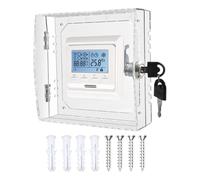Couvercle de boîtier de mural transparent pour thermostat | Boîtes de verrouillage thermostats pour maison, bureau, école, hôtel, logement, location, appartement, dortoir, clinique