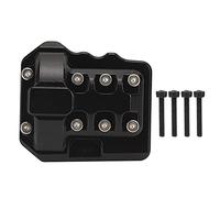Couvercle de boîtier différentiel RC en alliage d'aluminium, traitement de précision CNC, pièce de rechange durable de haute résistance pour voiture 1/10 RC noir 38x35x17mm