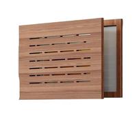 Couvercle de boîtier électrique Couverture de compteur en bois rustique, œuvre d'art multimédia, boîte faible, salon, tenture murale, peinture décorative(Color 2,INDEPENDENT_16MM_70*50)