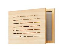 Couvercle de boîtier électrique Couverture de compteur en bois rustique, œuvre d'art multimédia, boîte faible, salon, tenture murale, peinture décorative(Color 5,INDEPENDENT_16MM_60*50)