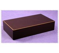 Couvercle de boîtier Hammond Electronics 1431-26BK3 acier noir 397 x 152 x 1 1 pc(s)