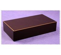 Couvercle de boîtier Hammond Electronics 1431-8BK3 acier noir 143 x 76 x 1 1 pc(s)