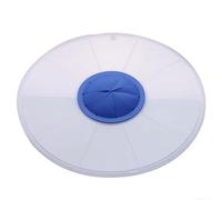 Couvercle de bol en silicone avec protection anti-éclaboussures pour contenir des éclaboussures tout en fouettant des œufs, de la crème ou de la pâte à crêpes (bleu)