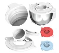 Couvercle de bol mélangeur en silicone conforme à la norme FDA pour mixeurs à tête inclinable de 4,5 litres et 5 litres pour réduire le temps de nettoyage (garde bleue)