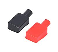 Couvercle De Borne De Batterie, 2 Pcs En Caoutchouc Positif Négatif Poteau Goujon Isolant Protection Botte Capuchon Universel PVC Câble Cosse Protecteur Couverture Pour Auto Marine Commercial