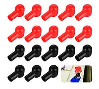 Couvercle de Borne de Batterie, 20 Pcs Couvre-bornes de Batterie Sont Utilisés dans toutes Sortes de Voitures, Borne de Batterie Est Fait de Plastique PVC de Haute Qualité et Durable(Rouge et Noir)