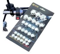 Couvercle De Bouchon À Vis - Polymère 30 Pièces Tailles Assorties | Couvre-vis De Tête De Moto | Capuchons De Boulons De Moteur, Capuchon De Boulon Décoratif Pour Pièces De Modification De Scooter Et