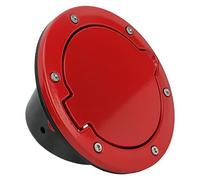Couvercle de Bouchon Réservoir Carburant, Carburant Rouge avec Revêtement en Poudre Remplacement pour JK JKU Sport Rubicon