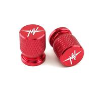 Couvercle de Bouchons d'air de Pneu de Voiture pour Agusta F3 675 800 Brutale 1000 Turismo Veloce RC Capuchon De Valve Pneu en Aluminium CNC(Red)